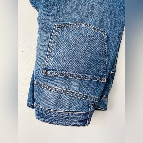 ASOS High Waisted Rise Tapered Relaxed Denim Jeans Classic Medium Wash 30 VTG - Picture 6 of 9